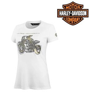 NWT Harley Davidson Metallic Motorcycle T-shirt